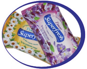 Салфетки влажные "Superfresh"