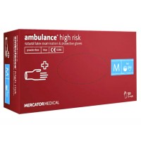 Перчатки латексные Ambulance, M (7-8)