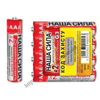 Батарейки Наша Сила (оригинал) R03 тип ААА (мини-пальчик)