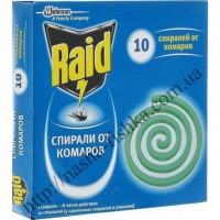 Спирали от комаров Raid универсальная защита до 80 часов