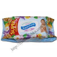Салфетки влажные Superfresh 120 шт. с клапаном детские